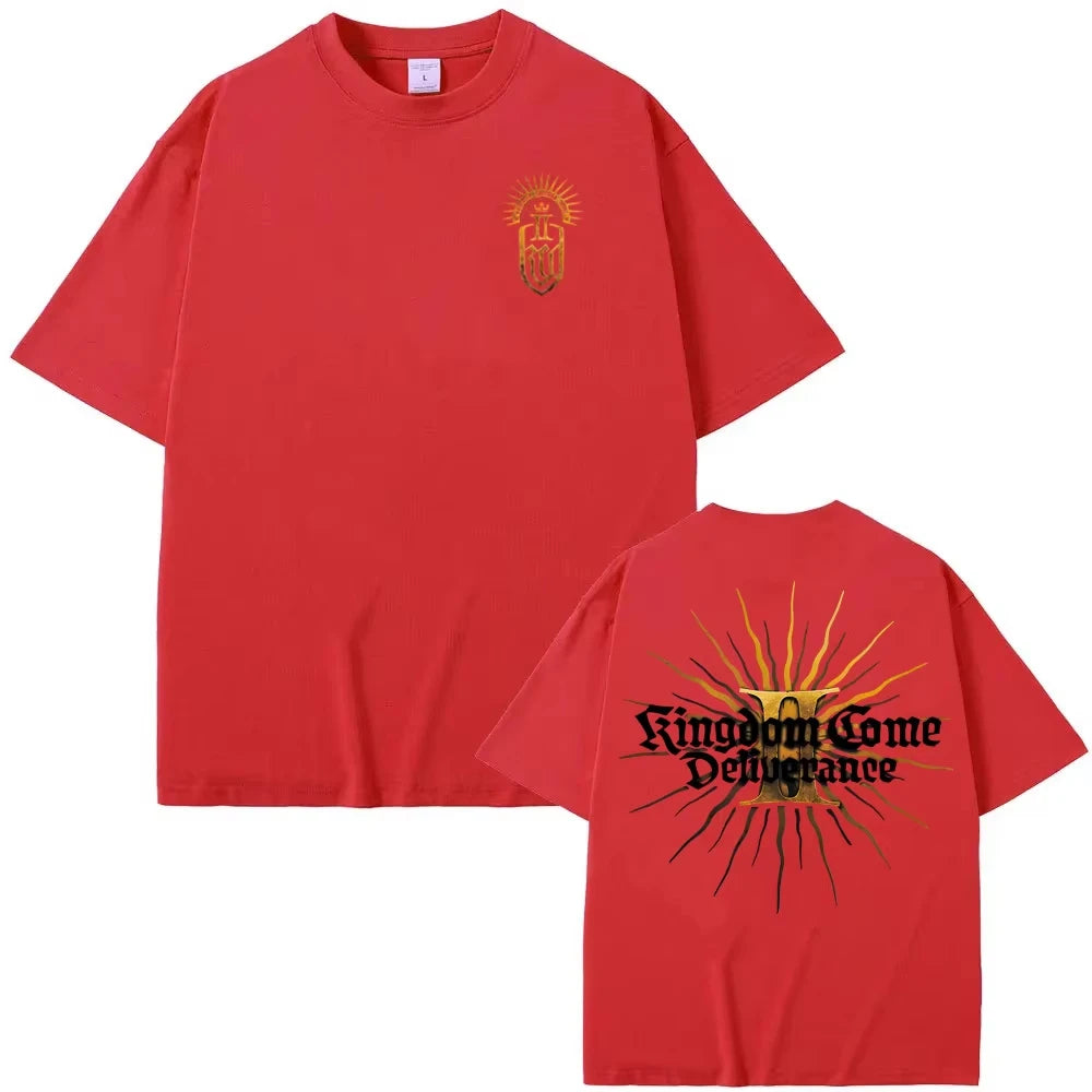 Hoodie Kingdom Come Deliverance II – Logo T-shirt 2026 New Game Graphic Printing TEE Cotton Comfortable High Quality Tees