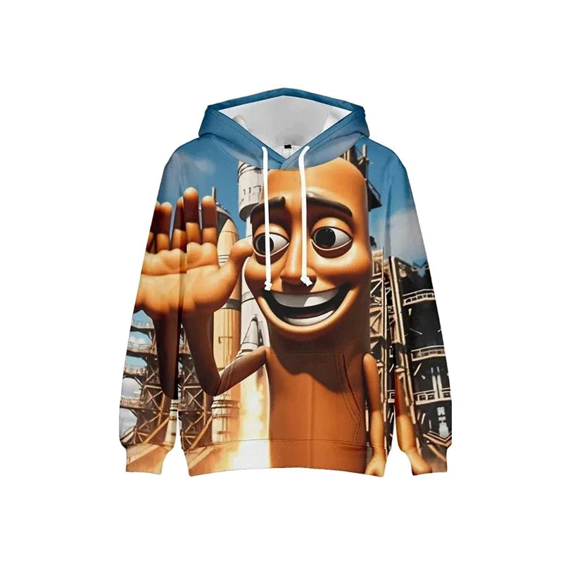 Tung Tung Tung Sahur Funny Baseball Bat Meme Hoodie Men's Fashion Humor Style Graphic Sweatshirts Harajuku Fashion Kids Hoodies