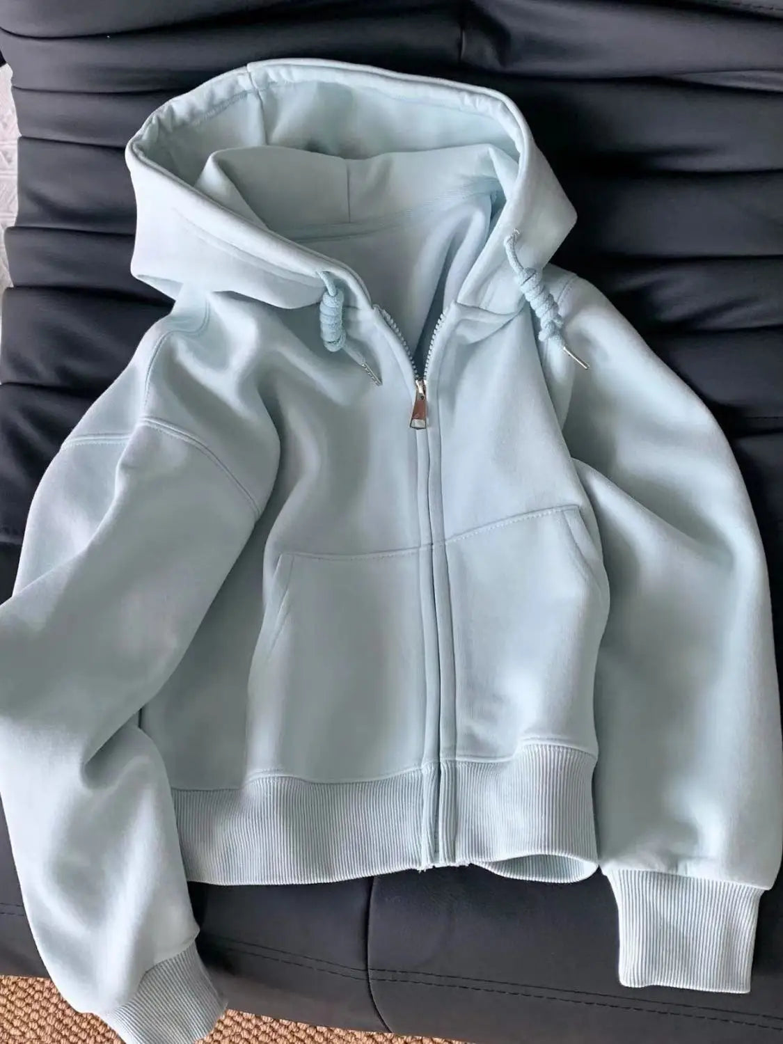 Hooded Zip Up Hoodies Womens Leisure Pink Aesthetic Thin O-Neck Front Back Gothic Letters Goth Breathable Thicken Sport Cozy