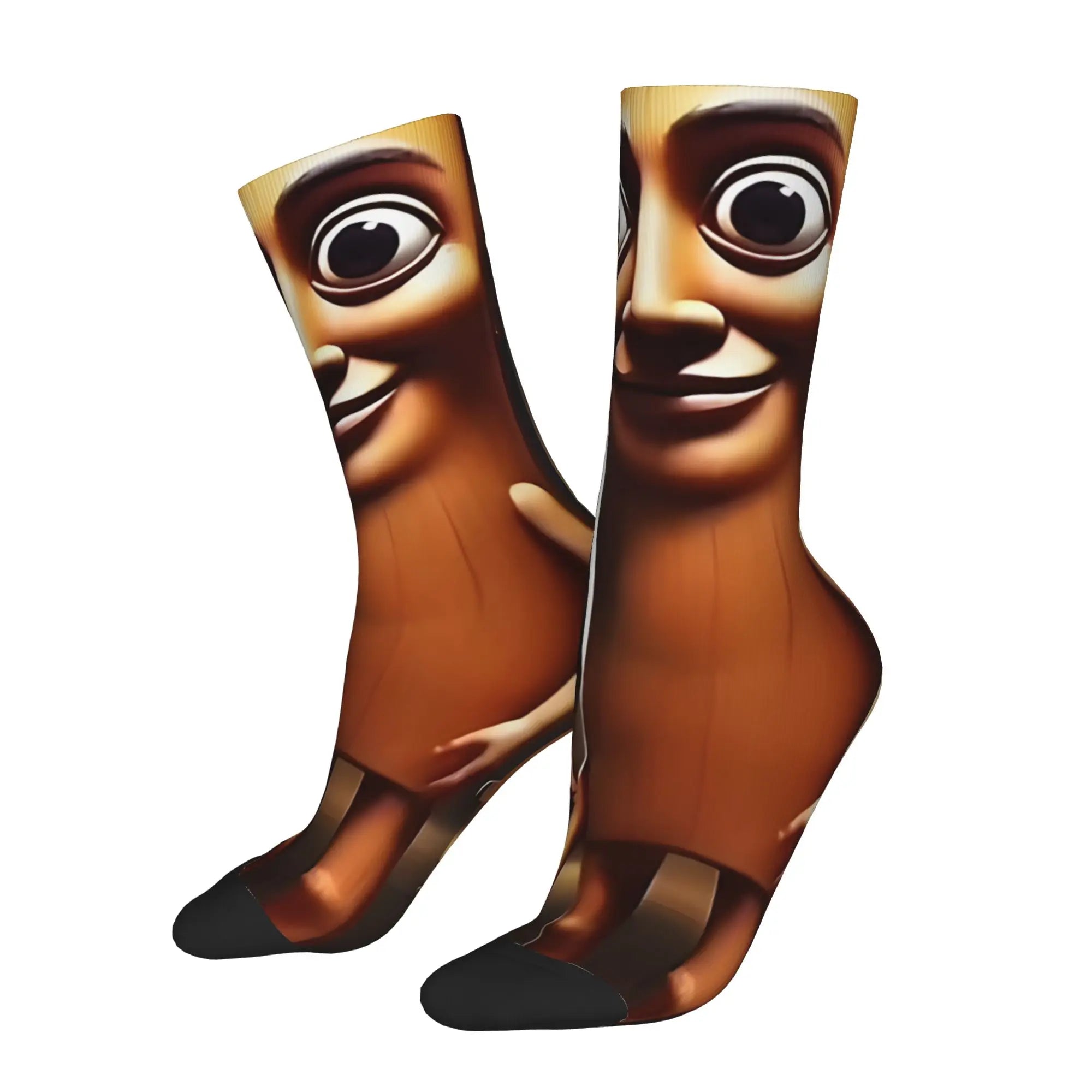 Funny Sock  Tung Tung Tung Sahur 1 Harajuku Seamless Pattern Printed Men Crew Socks Novelty Men's Socks