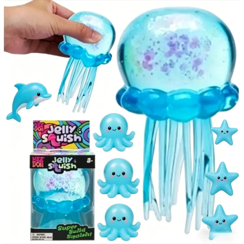 Nee Doh Jellyfish Jelly Squish Stress Toy Fidget Squeeze NeeDoh Trending Special