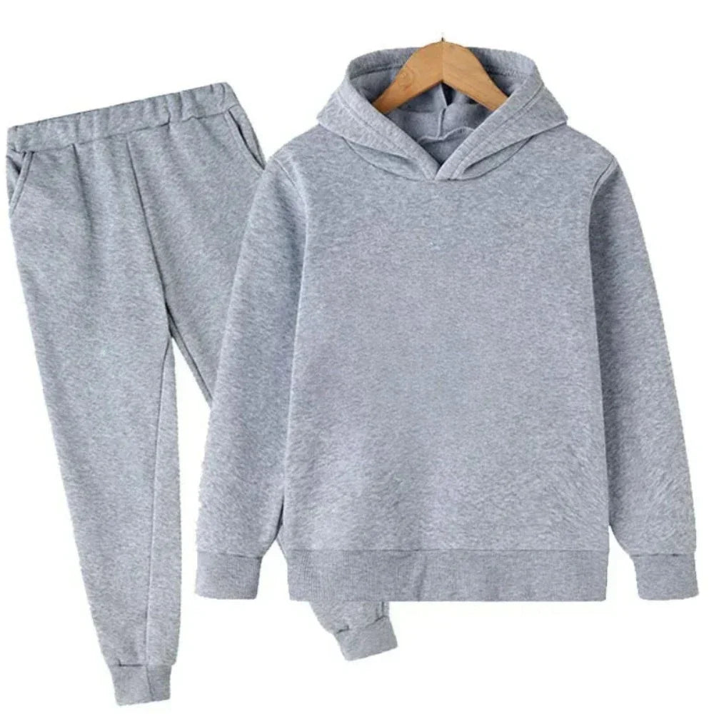 Hoodie + sweatpants set (2-piece) fashionable sports outfit