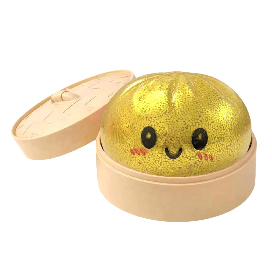 Simulated Soft Dumpling Squishy Stress Ball Funny Squeezing Decompression Ball Squeeze Fidget Gift Creative Birthday Gifts Favor
