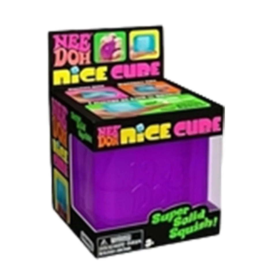 Nee-doh Nice Cube Sensory Stress Reliever Fidget Tool for Anxiety & Focus Desk Sensory Cube for Adults