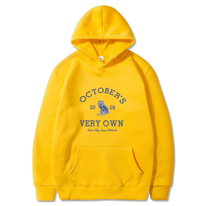 October's Hoodies Men Very Own Printed Long Sleeve Sweatshirts Women Casual Harajuku Sportwear Hoodied Pullovers Sudaderas
