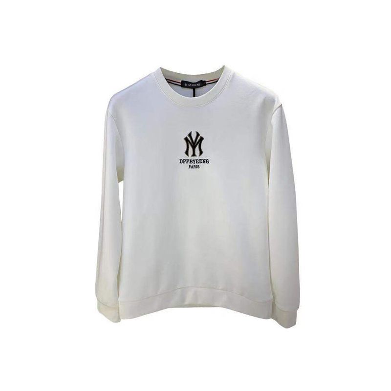 Handsome Men's Hoodies Simple Brand Logo Embroidery New Autumn Korean Design Pullover Casual Cotton Young O-Neck Sweater
